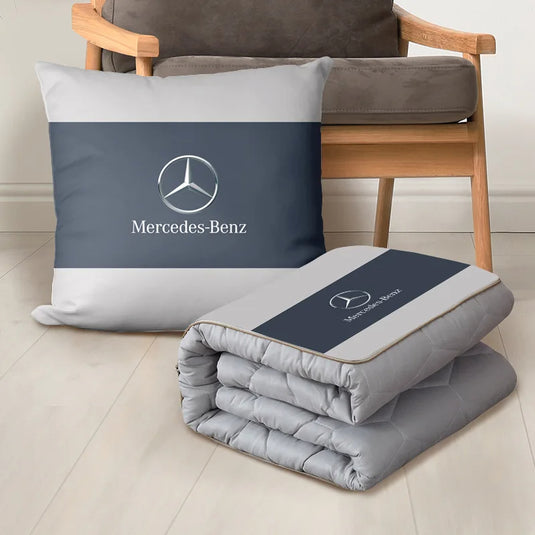 Mercedes-Benz Luxury Set: Versatile Blanket and 2-in-1 Pillow
