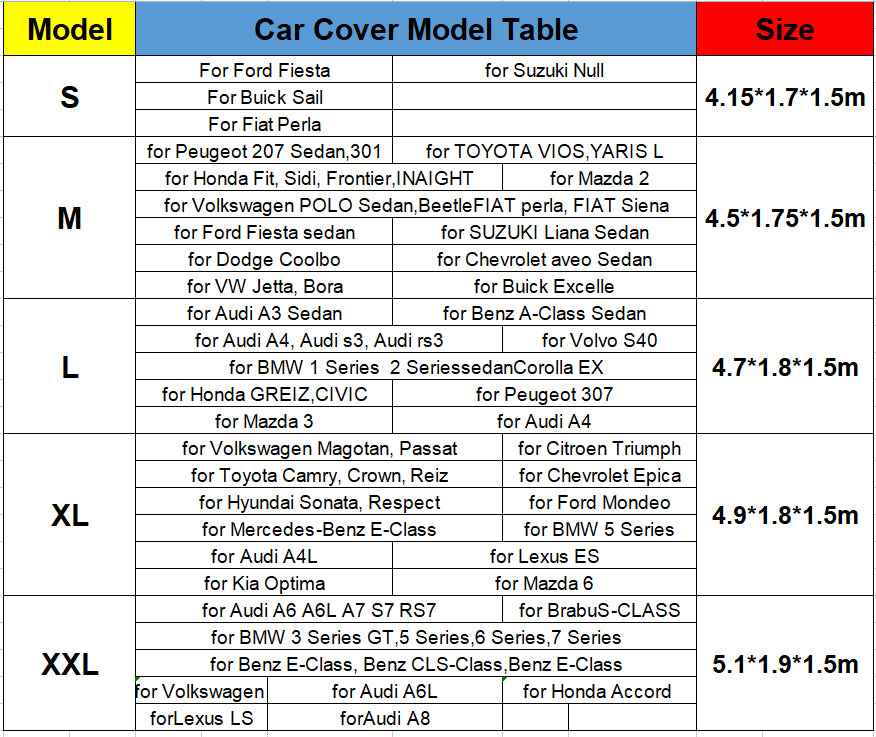 Car Protector Cover Anti-Residue