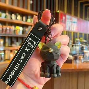 Cute Face Kitty Keychain